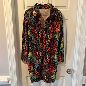 Colorful Button Up Dress